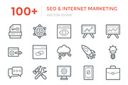100+ SEO and Internet Marketing Icon, an Outline Icon by Vectors Market (Thumbnail 1 of 3)