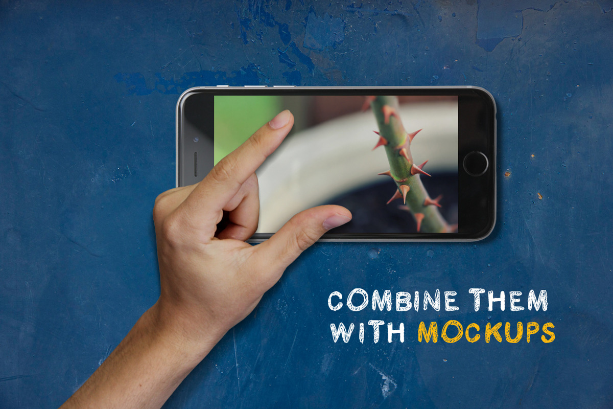 Hand Signs & Gestures, a Device Mockup by h3design (Photo 3 of 7)