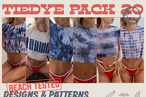 6x Seamless Tiedye Pack 20, a Pattern Graphic by darkmatter_graphicworks
