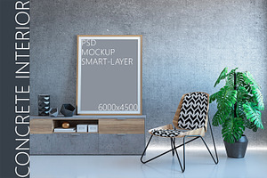 CONCRETE INTERIOR PSD MOCKUP