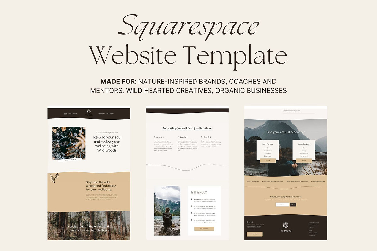Eco Sustainable Nature Website, a Squarespace Template by CreativeWilderness (Photo 2 of 11)