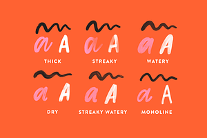 6 Paint Brushes For Lettering