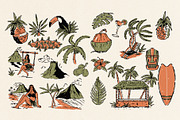 40 Tropical graphic assets, an Object Illustration by Southerntown (Thumbnail 4 of 5)