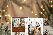 Boho Christmas Card Template, a Card Template by LucaTheme (Thumbnail 2 of 6)