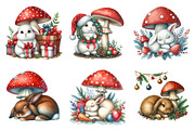Christmas Bunny Clipart Bundle, an Illustration by SinaCreation (Thumbnail 2 of 7)