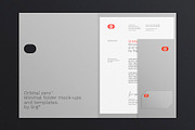 20 folder mock-ups & templates, a Product Mockup by Srg® (Thumbnail 4 of 21)