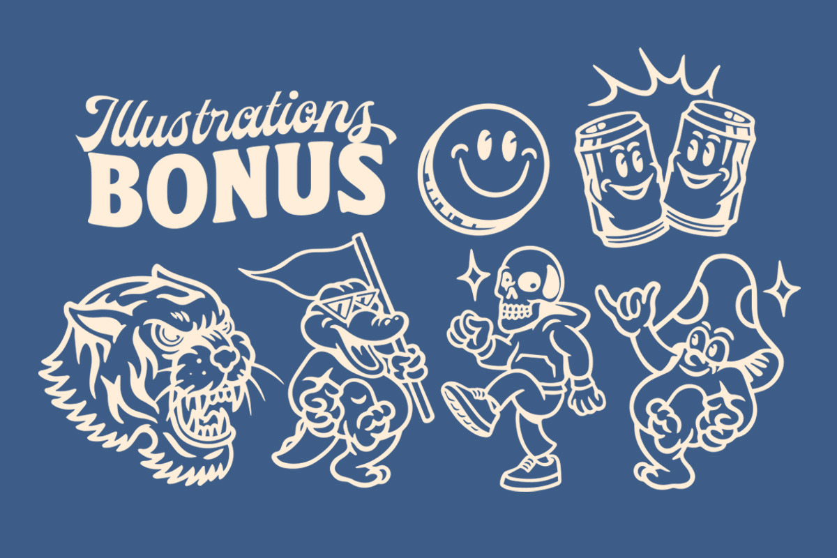The Rawnster Font Duo - With Bonus!, a Font by Letterhend Studio (Photo 6 of 9)
