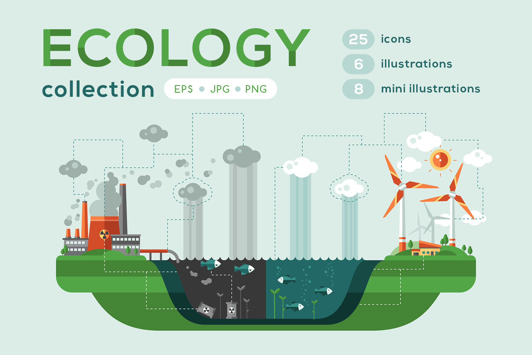 Box of Ecology Graphic Elements, a Templates & Theme by Boyko Pictures