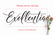 Exellentia, a Script Font by Byuly Ayika (Thumbnail 10 of 10)