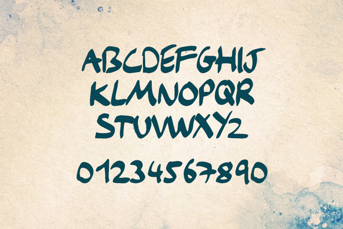 Bristle - Hand Drawn Font preview 2
