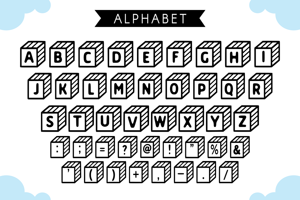 Box Style - Kids Font Types, a Font by KiddoGlyphs Studio (Photo 4 of 4)