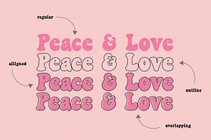 Peace & Love Font Duo