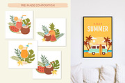 Summer Vibes – Vector Beach Clipart, a Seasonal Illustration by Nadezhda Mikhailova (Thumbnail 6 of 9)