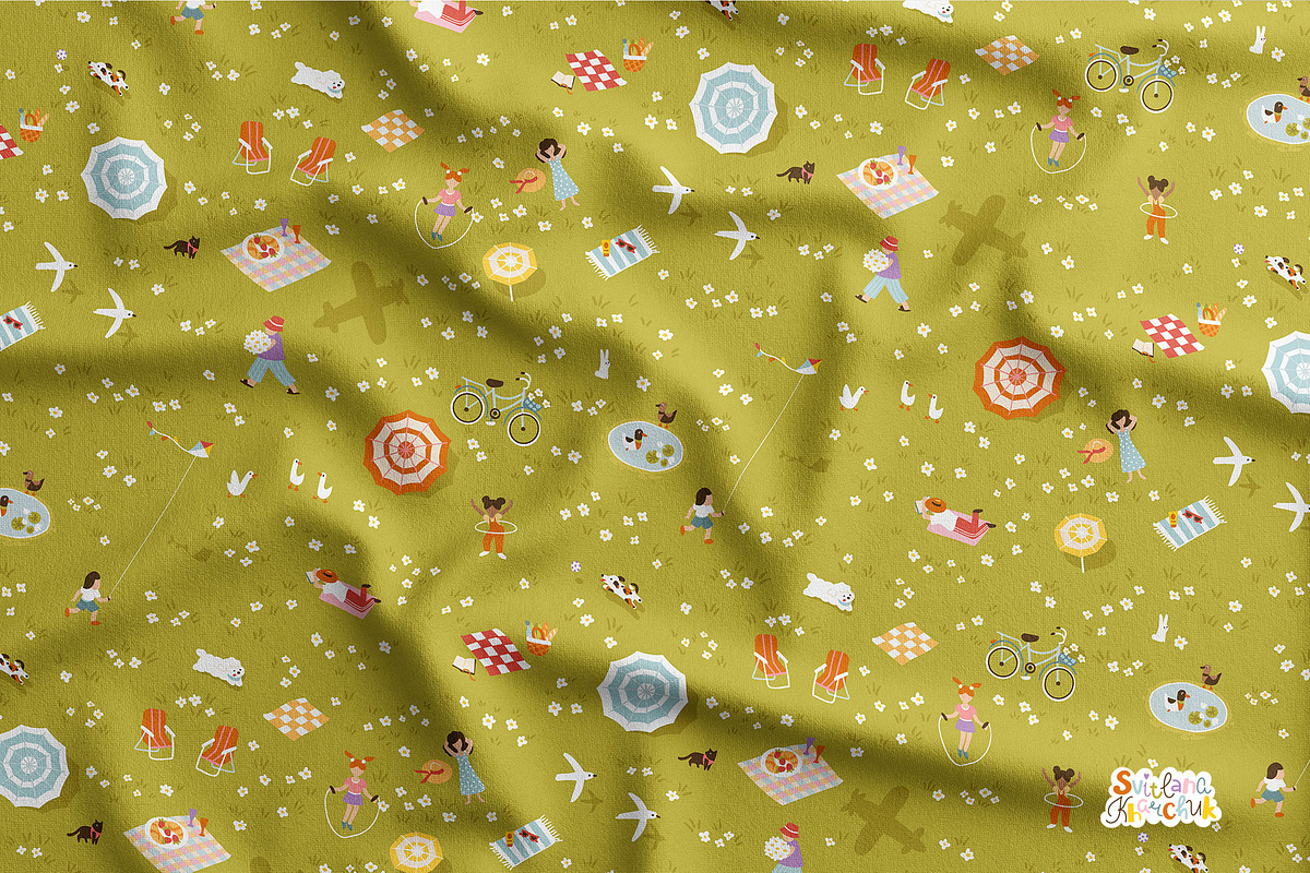 Summer Meadow Flatlay Lifestyle Set, a Pattern Graphic by Svitlana Kharchuk (Photo 7 of 16)