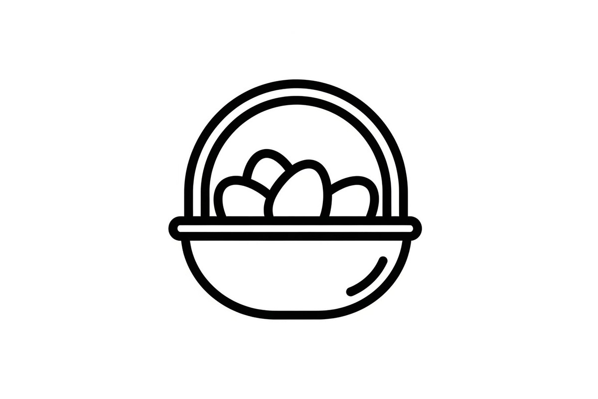 Easter Basket Vector Silhouette Bund, an Illustration by Designs_River (Photo 37 of 51)