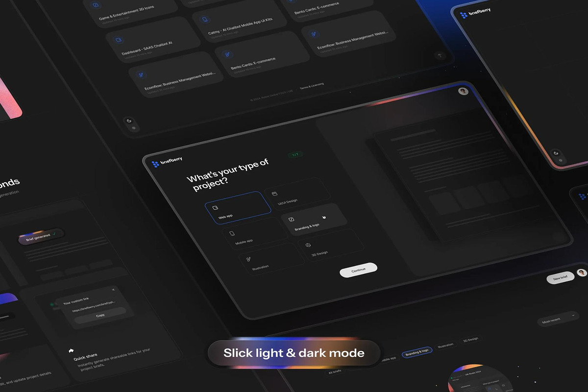 AI Brief Generator Tailwind Kit, a React Template by Creative Perspective (Photo 6 of 8)