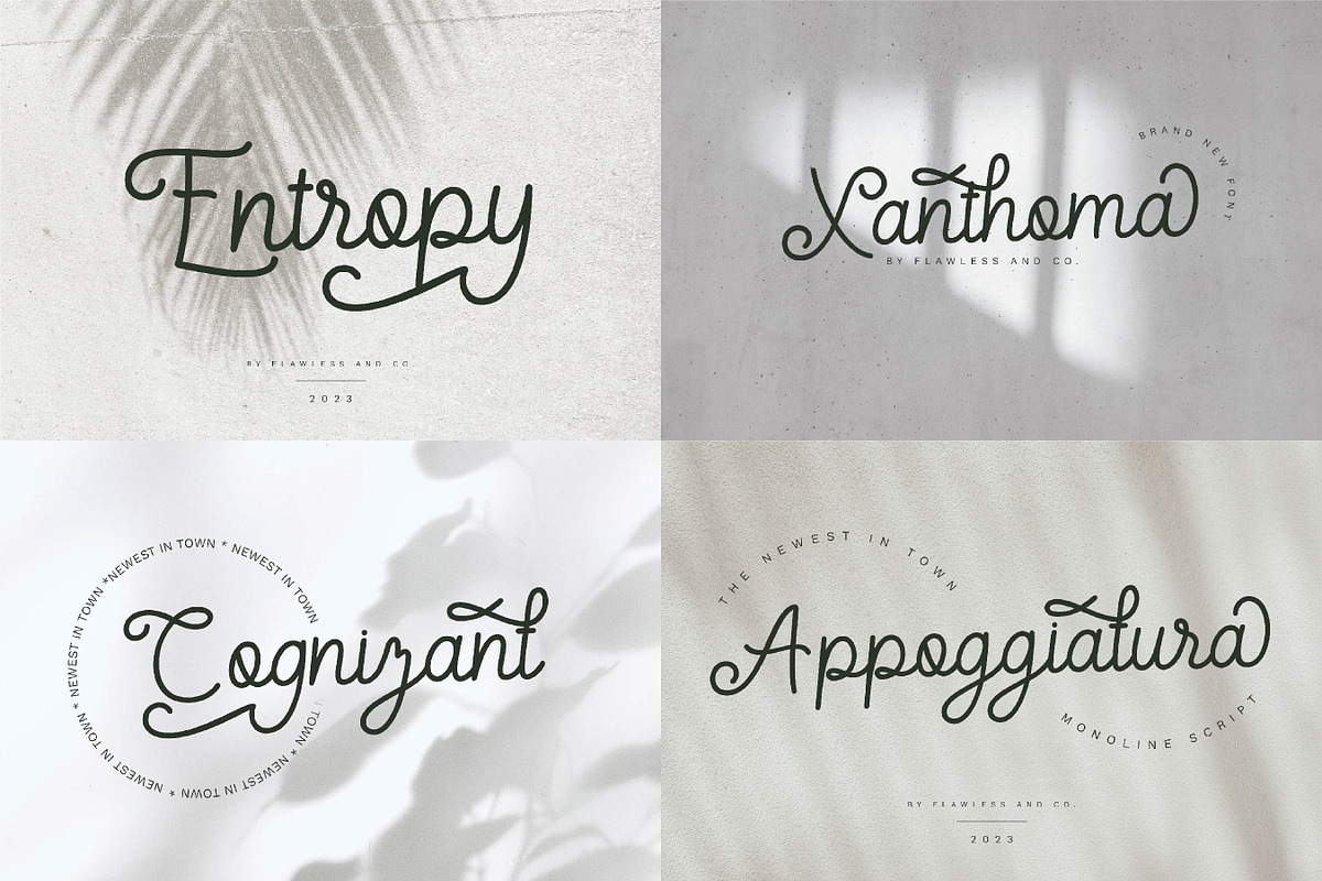 Elegant Script Font Bundle