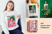 Vibrant Maximalist Wall Art Gallery, a Background Graphic by Essentially Nomadic (Thumbnail 8 of 9)