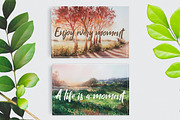 Watercolor postcards, a Poster Template by Pamyatka Shop (Thumbnail 2 of 5)