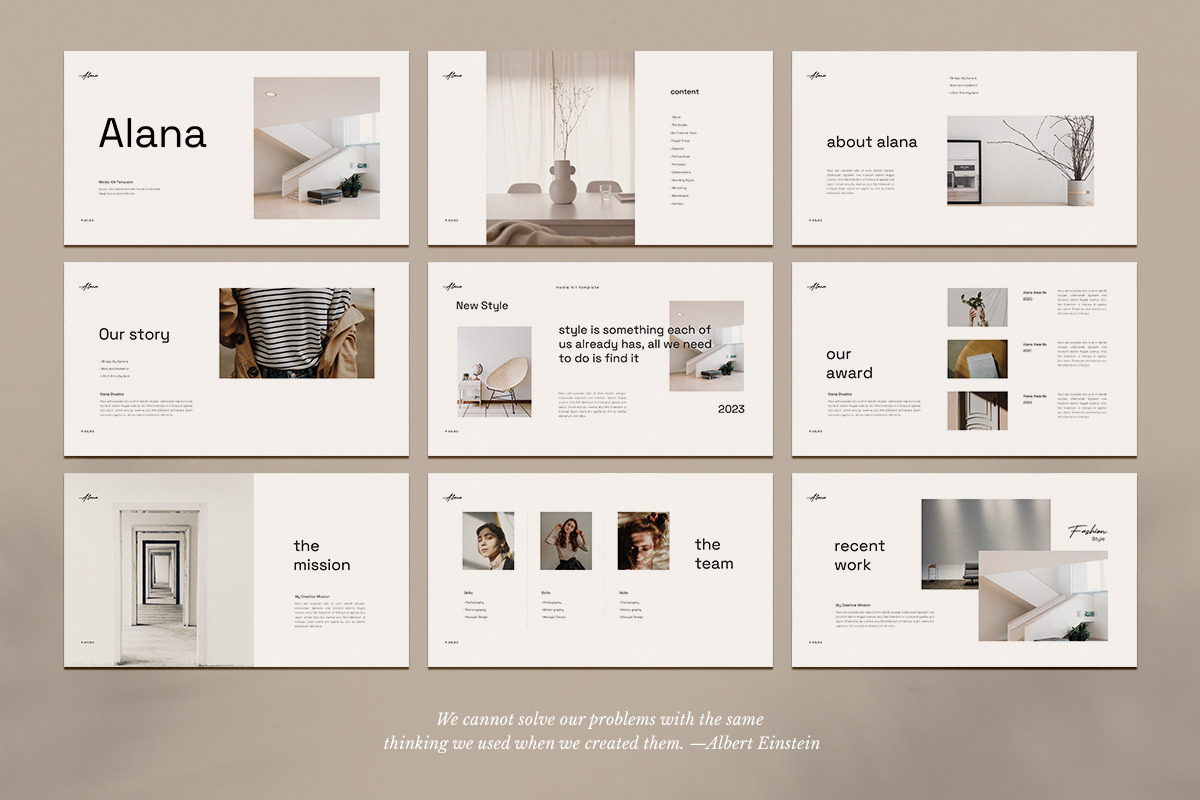 Alana Media-Kit Google Slides, a Presentation Template by Creacy Studio (Photo 5 of 8)