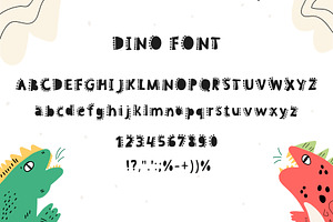 DINO Font - Playful Kid's Font