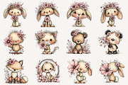 Whimsical spring Animals clipart, an Illustration by Designworld (Thumbnail 2 of 5)