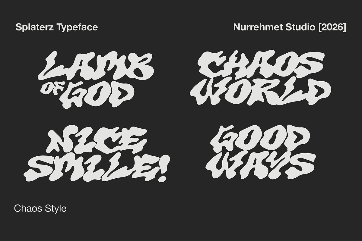 Splaterz NS - Organic Graffiti Font, a Handwritten Font by Nurrehmet Studio (Photo 2 of 8)