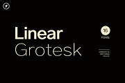 LINEAR GROTESK - Modern Font Family, a Sans Serif Font by Designova® (Thumbnail 1 of 15)
