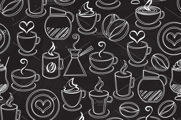 Coffee Seamless Background