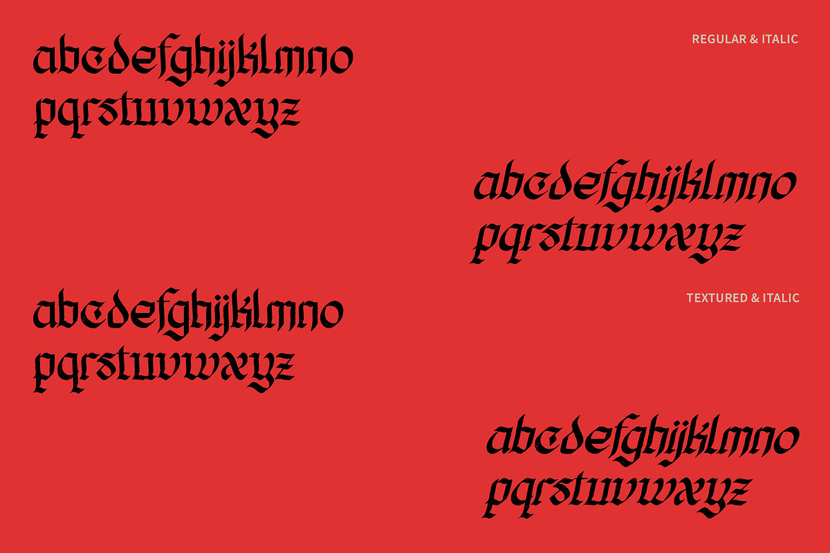 Hillyorn – Modern Blackletter Font, a Blackletter Font by MooneseyeType (Photo 4 of 10)