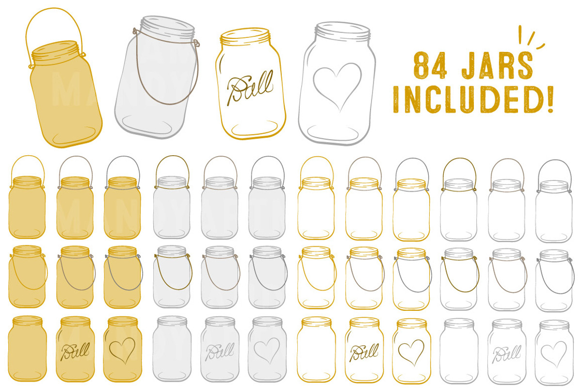Mustard Jar Vectors & Clipart, an Illustration by Amanda Ilkov (Photo 4 of 4)