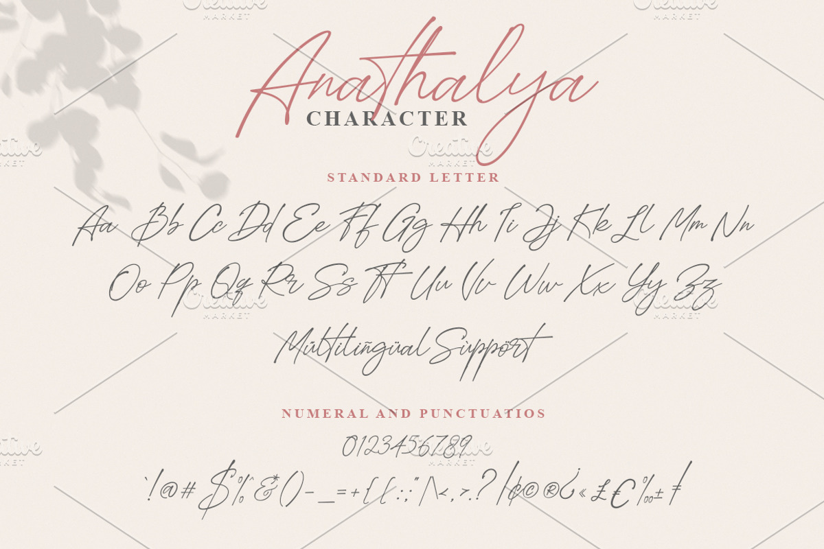 Anathalya Script Font, a Script Font by nizarbagasm (Photo 6 of 8)