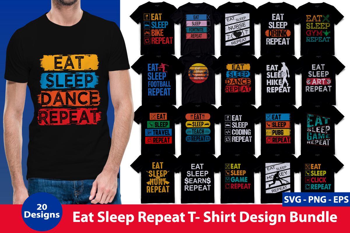 Huge T-shirt Design Bundle, an Illustration by Genius Graph (Photo 9 of 9)