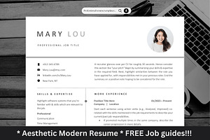 Resume/CV ATS optimised template, a Resume Template by The Career Lab