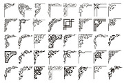 Vector Vintage Corners, Set #5, an Object Graphic by Digiselector Design Goods (Thumbnail 2 of 2)