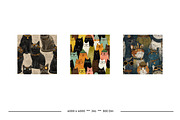 Cat Retro Art Style Patterns, a Pattern Graphic by karenfoleyphoto (Thumbnail 8 of 9)