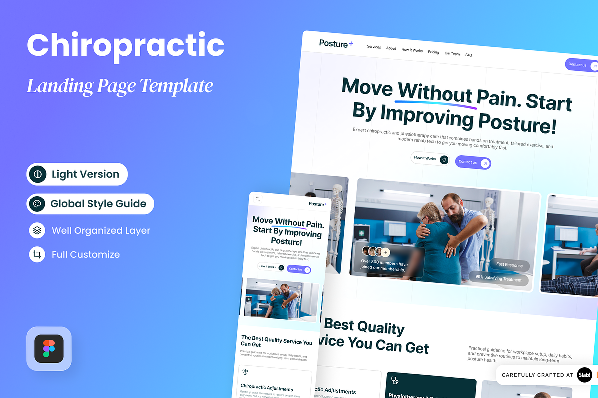 Posture+ - Chiropractic Landing Page