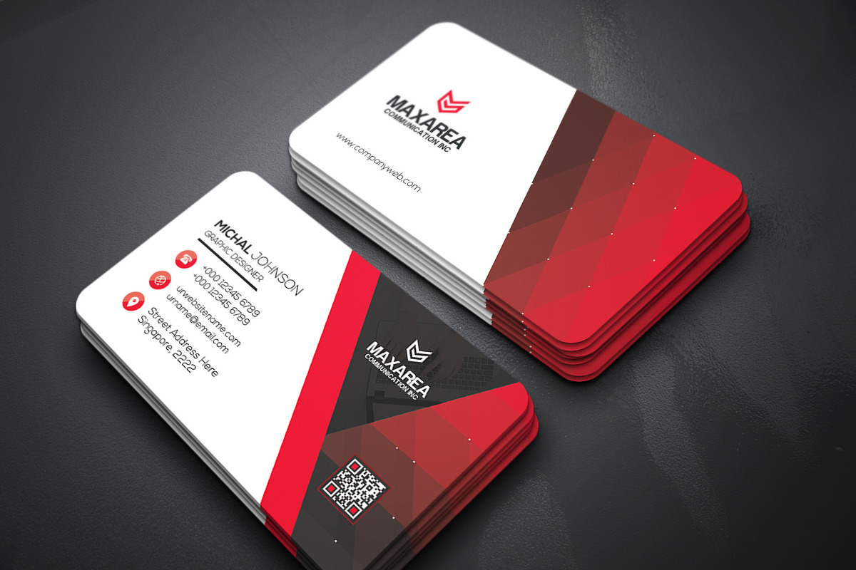 Business Cards 2 in 1, a Business Card Template by Genereux Art (Photo 2 of 8)