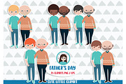 Father's day cliparts, an Illustration by Cute Little Workshop (Thumbnail 4 of 4)