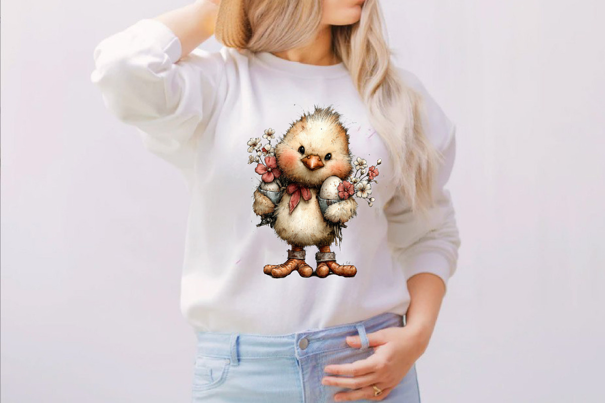 Whimsical Easter Chicken Clipart Bun, an Illustration by SVGArt (Photo 4 of 7)
