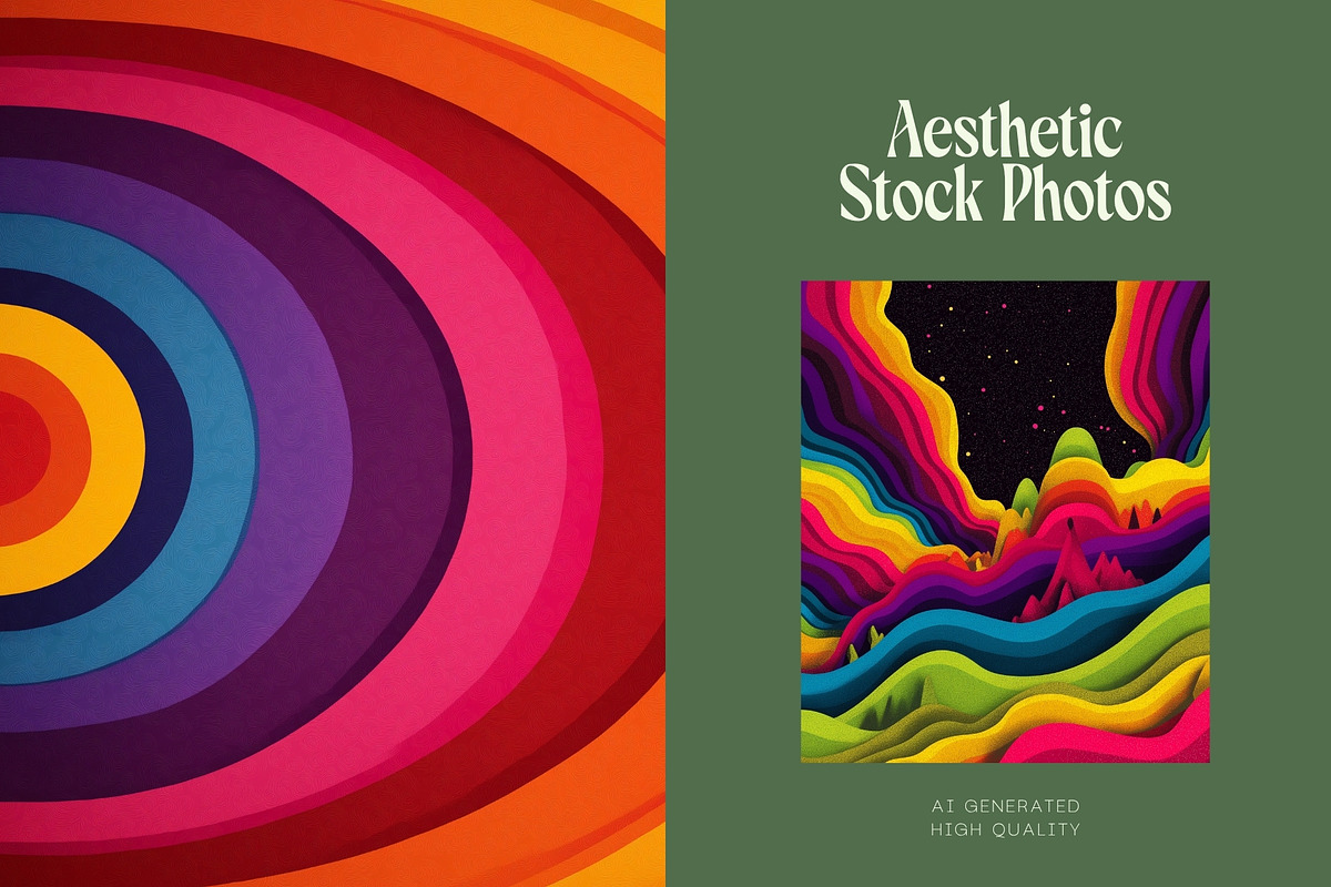 50 Groovy 1970s Backgrounds, a Decorative Illustration by Incomelion (Photo 11 of 12)