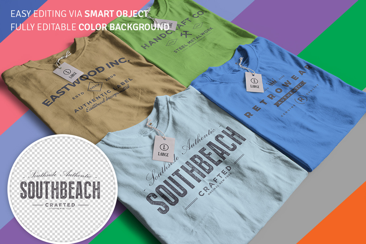 Infinity Color T-Shirt Mockups, a Shirt Mockup by GraphicHero (Photo 3 of 5)