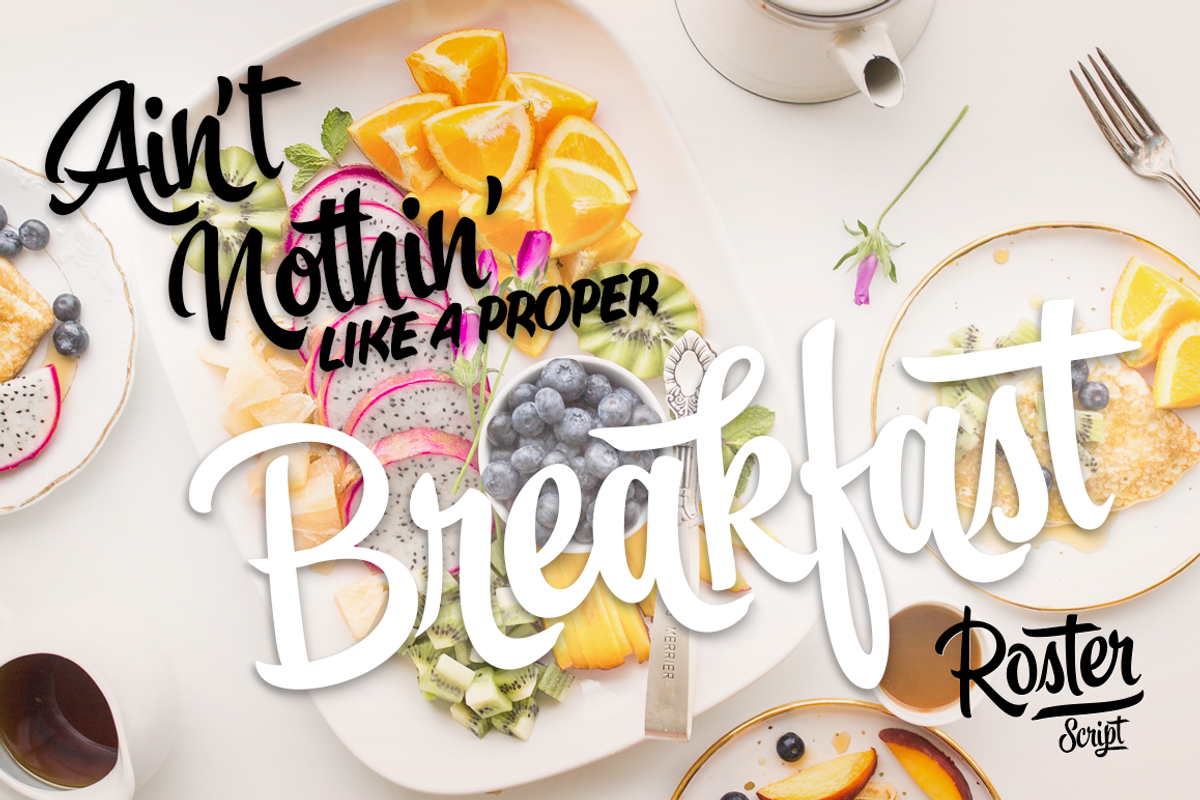 Roster Script + Extras (35% OFF), a Script Font by Fenotype (Photo 10 of 20)