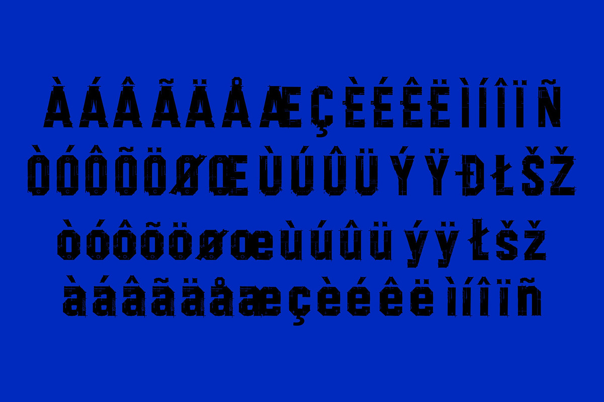 Blueprint Chaos, a Blackletter Font by Art StoreID (Photo 6 of 11)