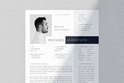 Minimal Resume CV Template, a Resume Template by Designsoul14 (Thumbnail 5 of 6)
