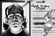 Procreate - Stipple Shading Studio, a Brush Add-On by DiBrush Studio (Thumbnail 1 of 7)