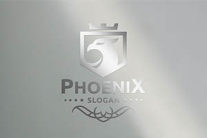 Crest Phoenix Logo Template