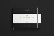 Daily Planner Template Landscape, a Stationery Template by DesignCrest (Thumbnail 1 of 8)
