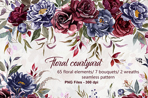 PNG Files Floral Courtyard 12