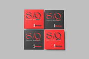 Square Business Card Mockup, a Print Template by seramoe (Thumbnail 4 of 5)